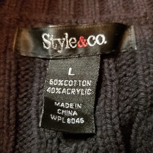 Style & Co Cable Knit Vest - Picture 6 of 10